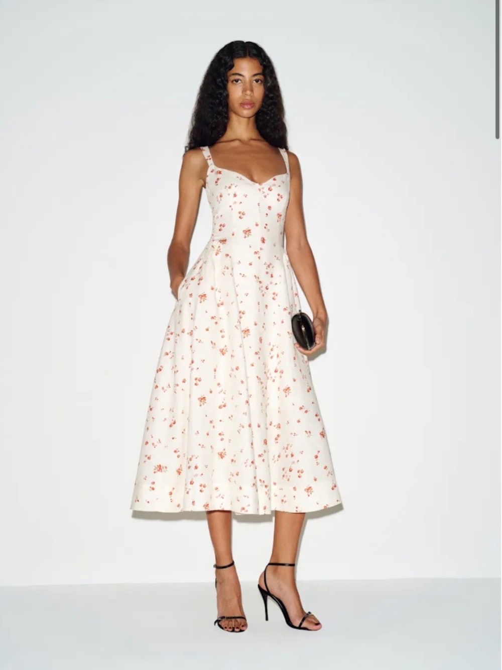 Reformation Birdie Linen Dress Ivory - Size 6